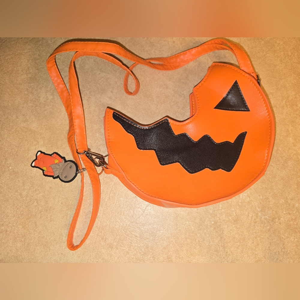 Orange and Black Women's Bag